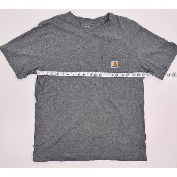 Carhartt Work In Progress Gray Pocket T-Shirt Size Large 100% Cotton - Picture 7 of 9